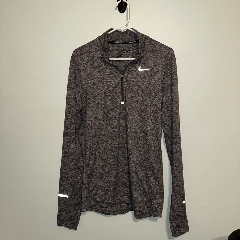 Heather Silver Nike Quarter-zip (Small)